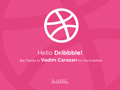 Thank You Vadim dribbble invitation invite