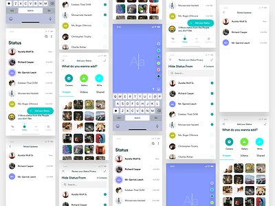 Stories adobexd animation app branding chat dribbble graphicdesign icon minimal statusupdate stories typography ui ux vector webuiuxdesign