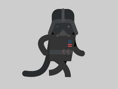 The Force is strong with this one animation darthvader gif starwars vader walk cycle