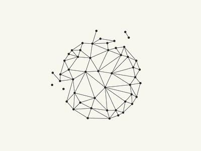Second Wind 2d circle dots flat line network web