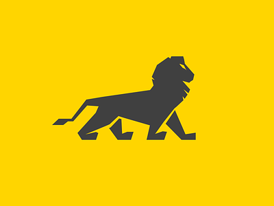 Lion 2015 black blacks branding design geometric icon illustration leader lion lion king logo professionals stride strong symbol symbols vector walk yellow