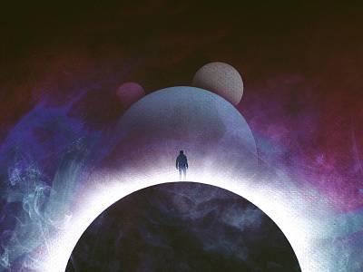 Spiritual Warfare church illustration planets silhouette smokey space spiritual spiritual warfare texture warfare