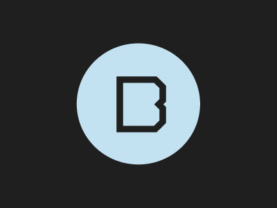 B geometric logo music versatile