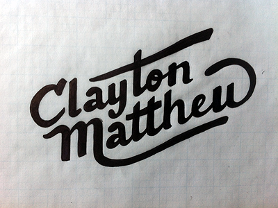 Sketch custom type logo mark middle names