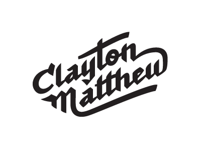 Clayton Matthew Vectors custom type logo mark middle names