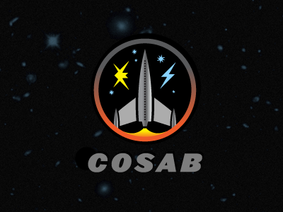 Cosab Mission Patch abstraction lightning bolt logo patch space