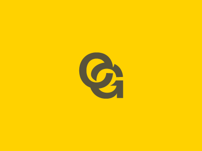 C&G founders grotesk lawyers logo monogram yellow