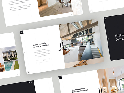 JL architect design desktop interior ui ux website