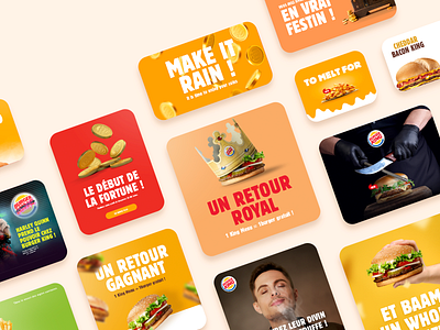 Burger King banner branding burger design email design