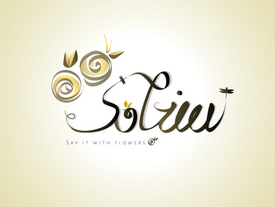 "Sanjaghak" logo design floral flower logo