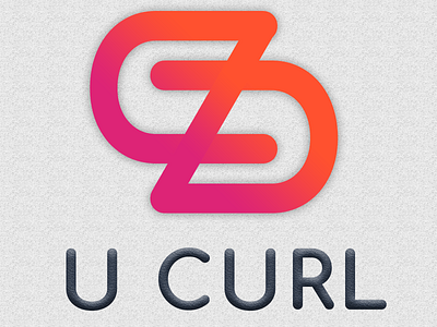 U Curl Logo android branding design logo mock up photoshop ui ux vector