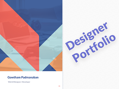 Designer Portfolio design ui designer portolio designs mockups portfolio ui design ui designer portfolio web design