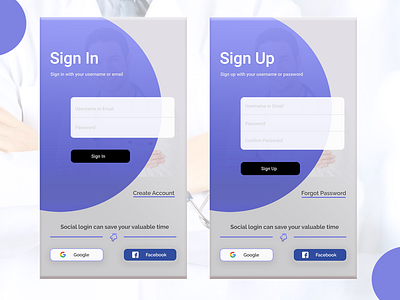 Mobile Login UI Design login login page login ui mobile login mobile signup signup signup page signup ui