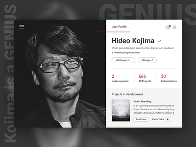 Daily Ui #006 User Profile