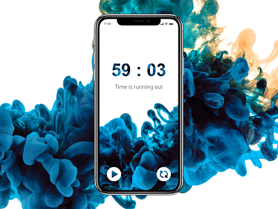 Daily Ui 014 Countdown Timer app clean dailyui designchallenge iphone minimal mobile timer ui ux