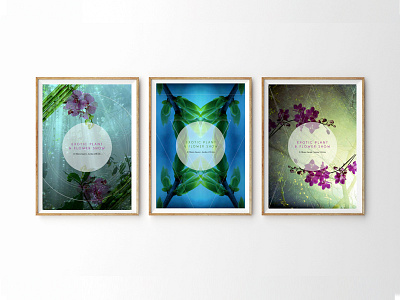 Exotic Flower Show – Posters a4 artwork design exotic flower framed layers photoshop plant poster tropical