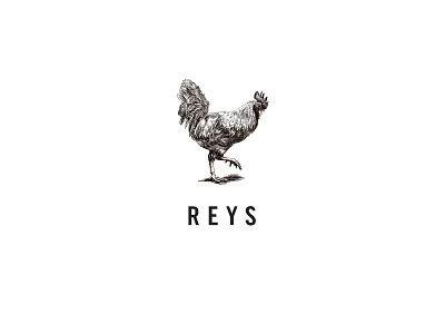 Reys Restaurant artwork chicken design food illustration logo menu print restaurant