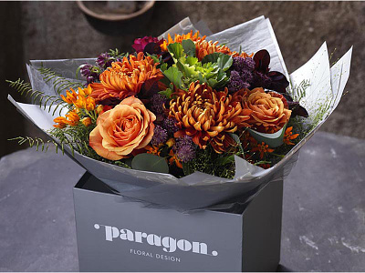 Paragon Floral artwork bright design experience florist flowers response user ux web