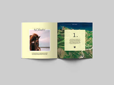 Explore bespoke brochure explore identity print square travel