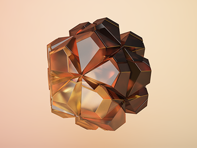 Flower c4d cinema 4d dfmn icosahedron vray