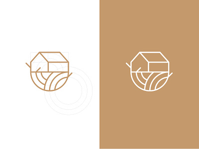 Nest Interior&Furniture Design Logo, Work in Progress, Draft 01