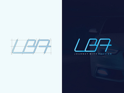 LBA Rent-a-Car Monogram Logo