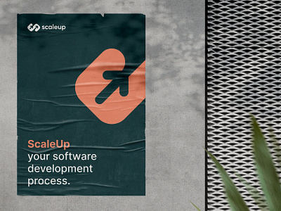 ScaleUp - Brand application application art direction brand design brand development brand identity branding clean design colors design process design studio design work development exploration logo logo design mark minimal deesign scaleup start up symbol