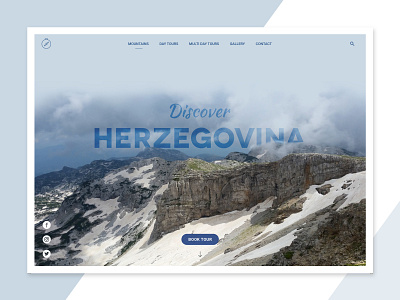 Discover Herzegovina bosniaandherzegovina concept cvrsnica design discover explore herzegovina hike mountains photography screen tour tourism tourist typography ui userinterface visit web