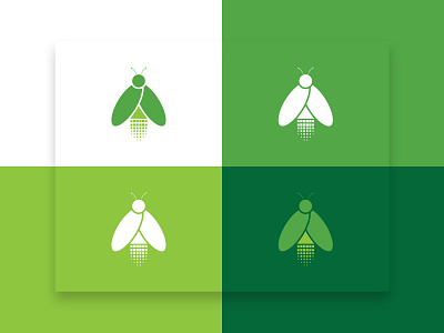 Lumitic Logo Design animal bracelet brand branding colors concept design firefly form glow green icon logo logotype pixel print screen shape visual web