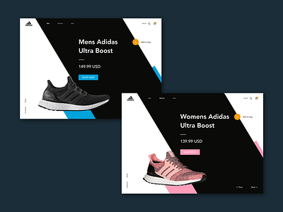 Adidas Ultra Boost UI Concept