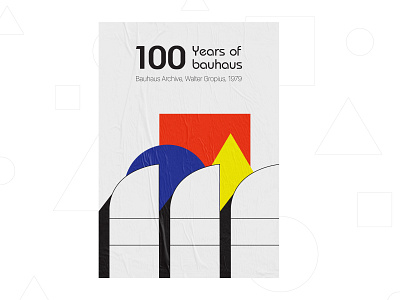 100 Years of Bauhaus - Poster and Stamp bauhaus100 berlin design exploration history illustrations layout layout exploration lines minimal minimalism minimalistic poster poster print print design retro stamp symbols weekly warm up