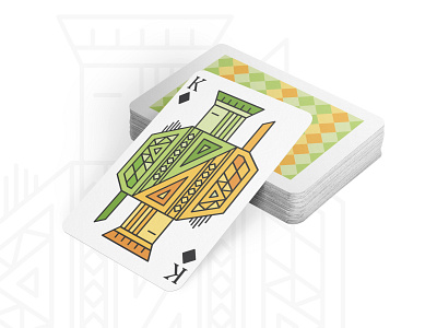 Geometric Playing Cards colors concept design design card drawing dribbble dribbbleweeklywarmup exploration geometic illustration king layout personal project playing cards print prints shapes shoot vector warmup