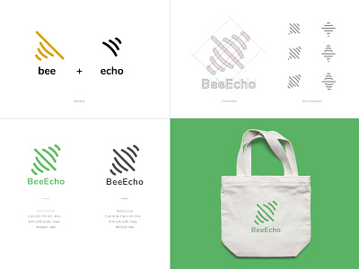 BeeEcho Logo Design