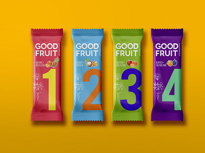 Fruitbars GoodFruit branding design fruit package packaging