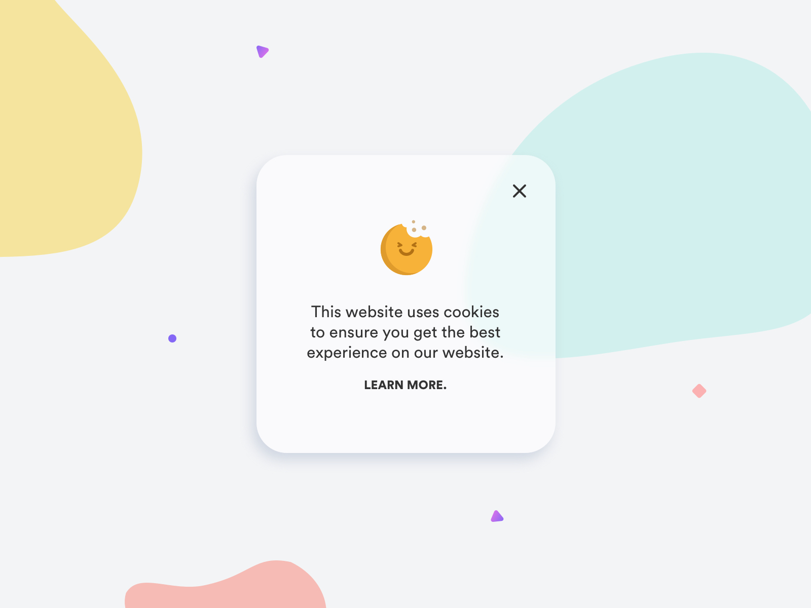 A funny cookie policy :) cookie cookies creative design illustration modal shot ui web