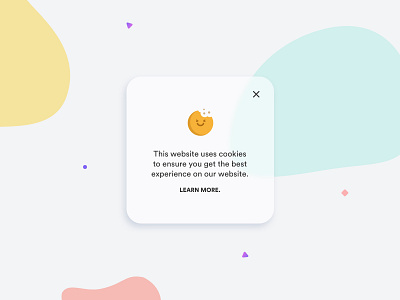 A funny cookie policy :) cookie cookies creative design illustration modal shot ui web