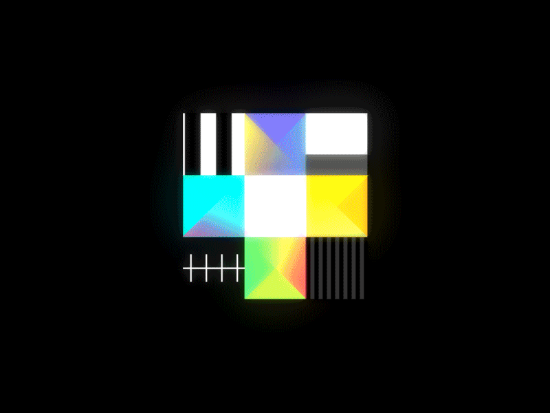 {wip} Television Logo Anim colors cube logo qube signals square tv