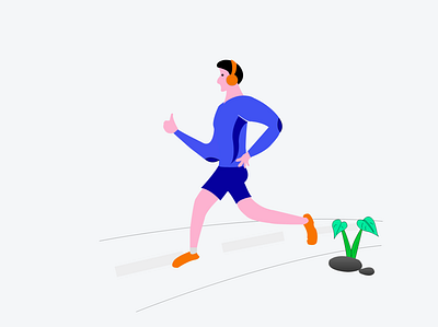 Run boy experiment illustration