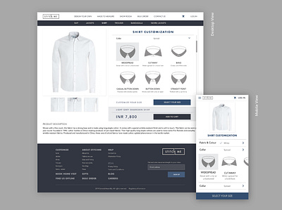 Men's Clothing Website - Redesign branding clothing customtype ecommerce icon set iconography illustration mobile ui responsive responsive design responsive website styleguide ui uidesign ux website design