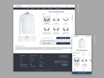 Men's Clothing Website - Redesign
