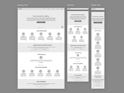 High Fidelity Wireframing desktop high fidelity mobile ui responsive design responsive web design responsive website tablet ui ui design uidesign uiux ux uxdesign wedding wireframe wireframing