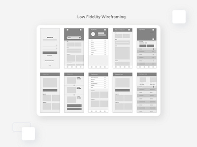 RTA MyDrive Application - Wireframing