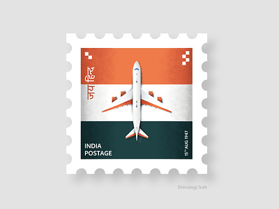 Indian Stamp Illustration