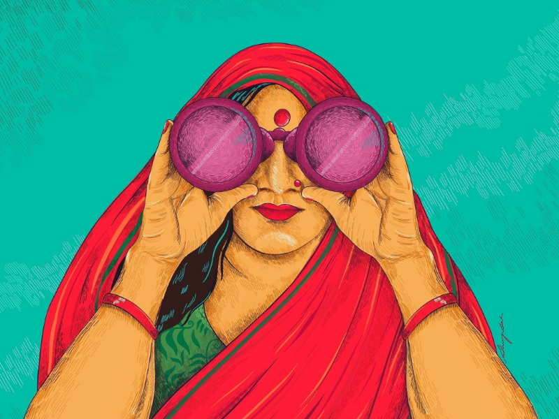 Aunty Ji By Shivangi Sah On Dribbble