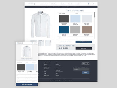 Men's Clothing Website - Redesign adobe branding clothes clothing brand custom type design ecommerce icon redesign responsive responsive design responsive website ui uidesign ux uxui webdesign