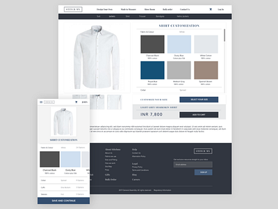 Men's Clothing Website - Redesign