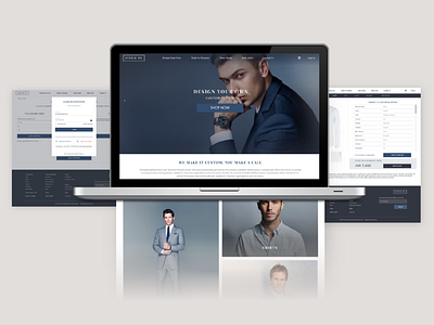 Men's Clothing Website adobexd clothing ecommerce invite mobile ui responsive ui uidesign uiuxdesign uxui webdesign website