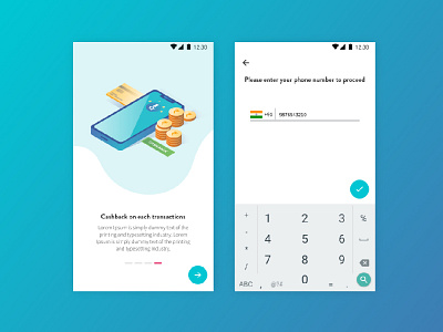 Payment Application Login adobe app application banking app cashback design graphics illustration mobile app design mobile ui payment app ui uidesign uxui vector walkthrough