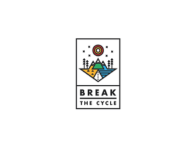 Logo design for 'Break the Cycle' branding identity design logo design merchandise