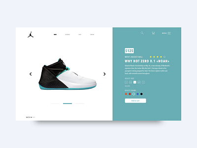 Air Jordan : Why not zer0.1 webdesign